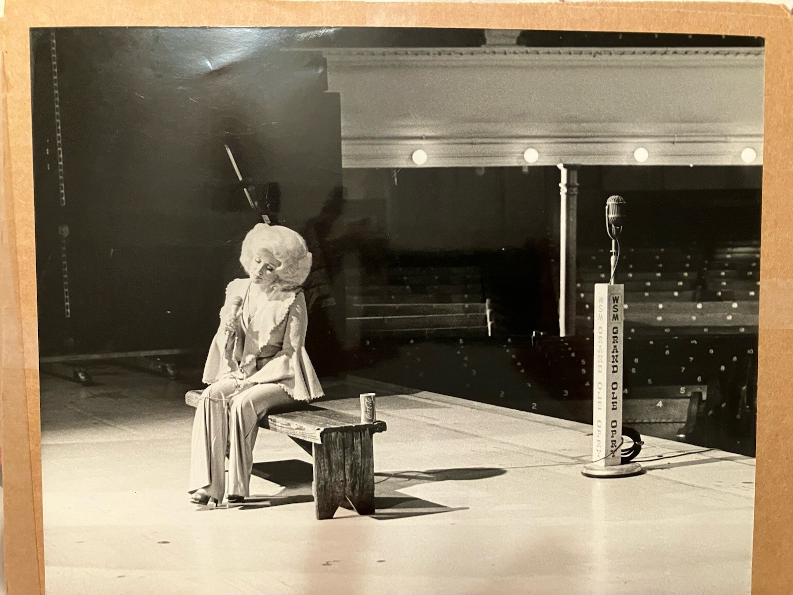 1979 Original Nancy Barr Press Photo DOLLY PARTON THE GRAND OLD OPRY NASHVILLE