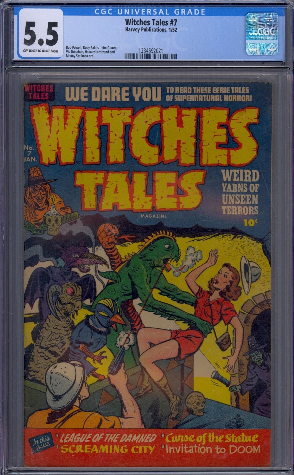 WITCHES TALES #7 CGC 5.5 PRE-CODE HORROR