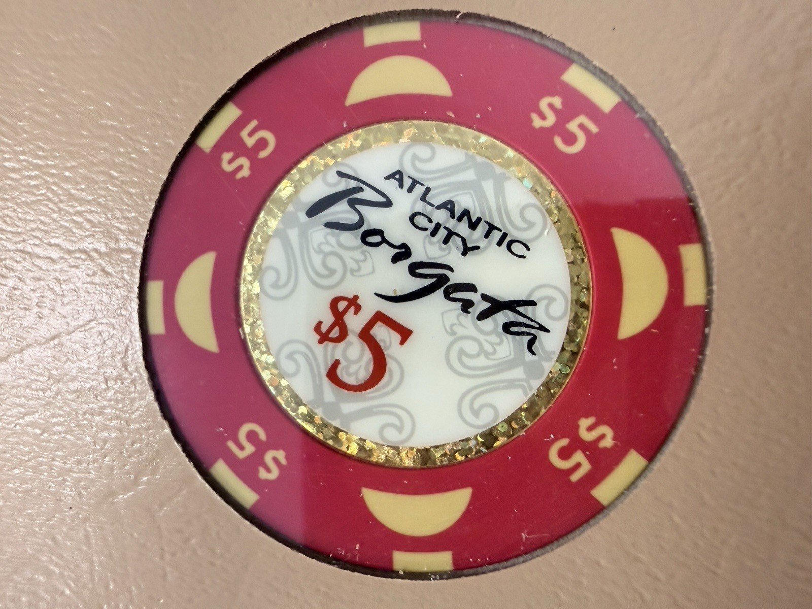 Borgata Atlantic City Casino Chip Lot $1 $2.50 $5 Set of 3 Poker Gaming Chips