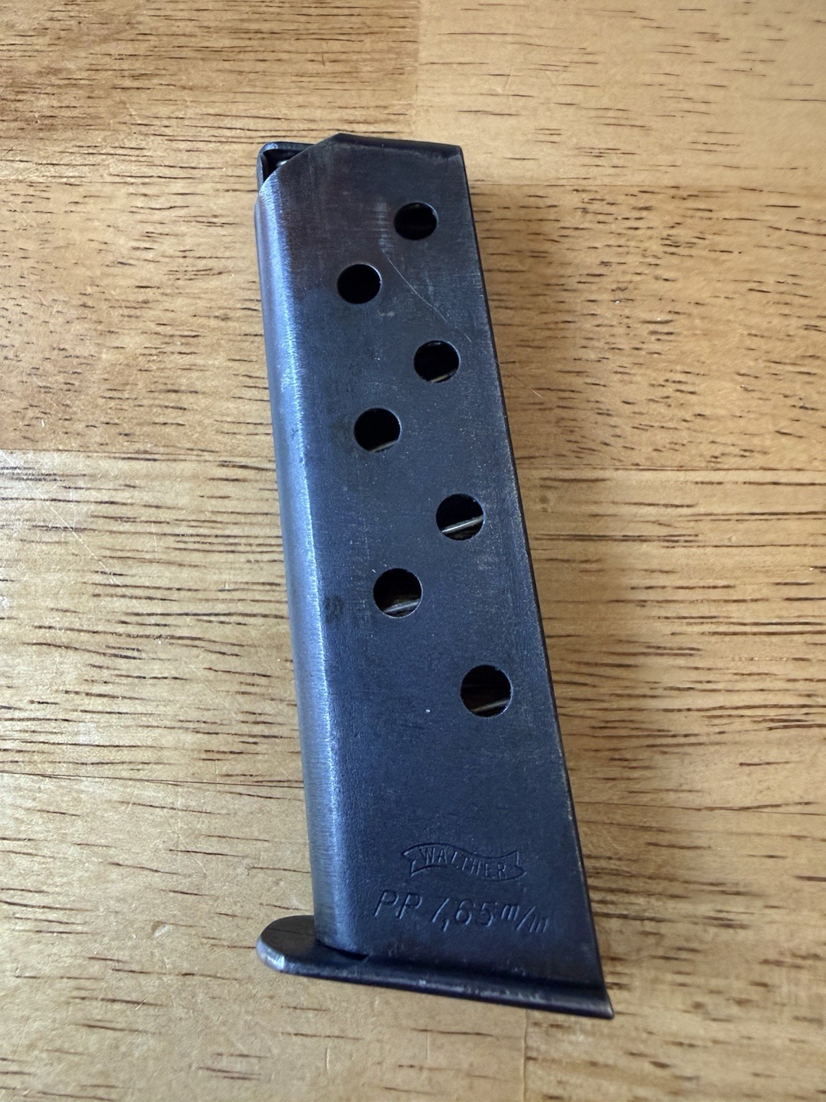 Rare Original WWII German Luftwaffe Contract Walther PP Numbered Magazine Rare Original WWII German Luftwaffe Contract Walther PP Numbered Magazine