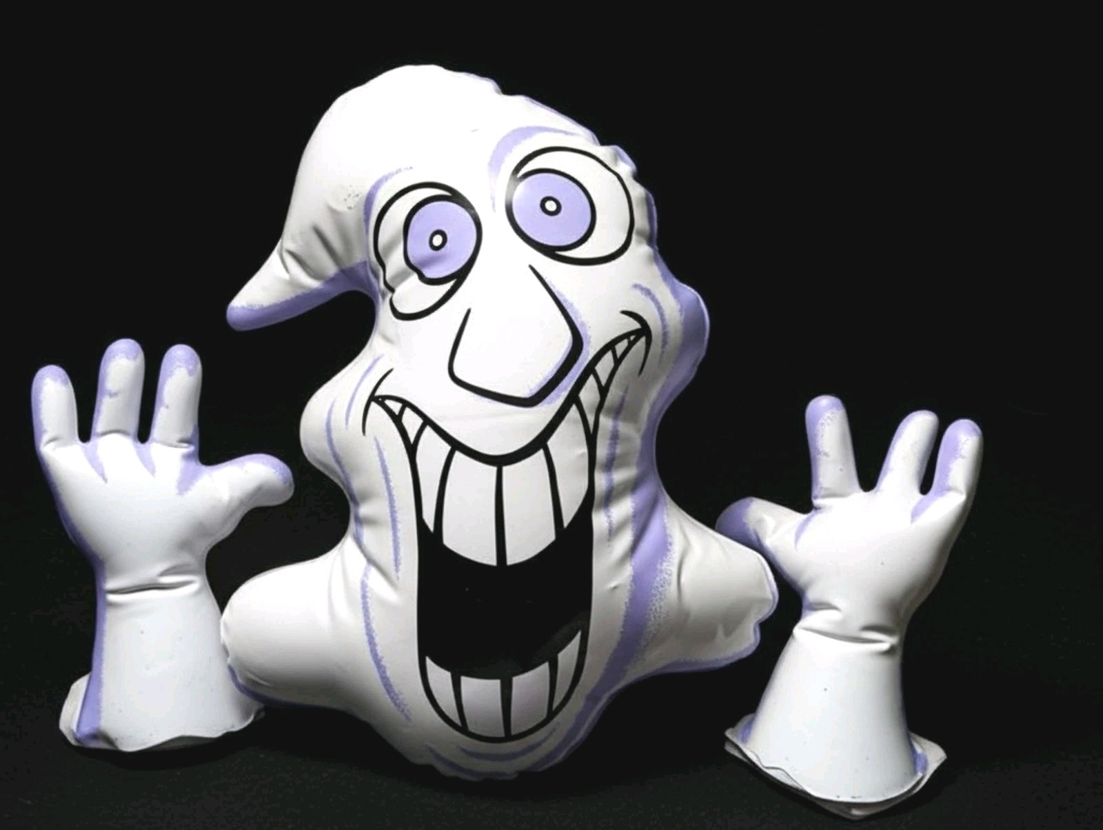 Vintage Peek-a-Boos Halloween Ghost Face Inflatable Ghost 1996 Hill Design