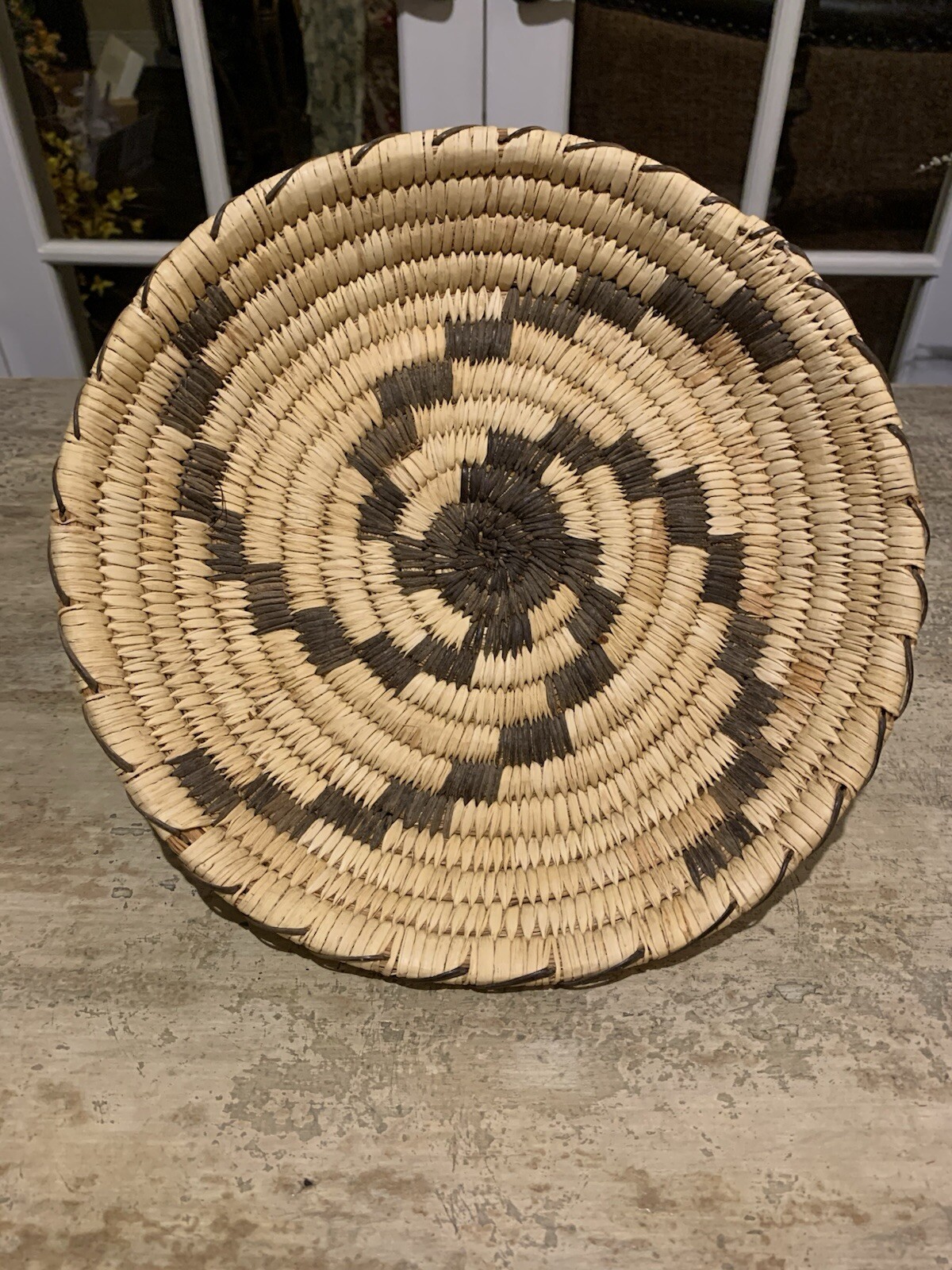 Vintage Native American Indian Tohono O’odham Tribe Handwoven Dish Vintage Native American Indian Tohono O’odham Tribe Handwoven Dish