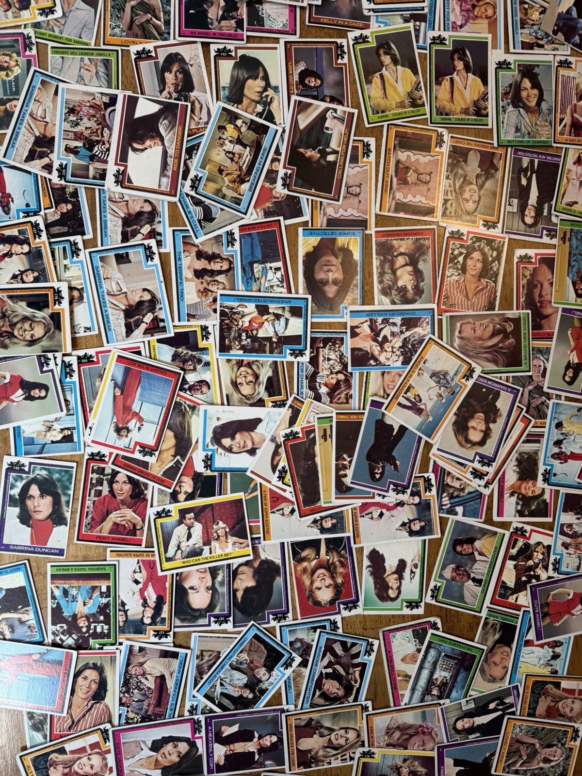 Lot of 168 Charlie\'s Angels Trading Cards 1977 - SEE DESC.