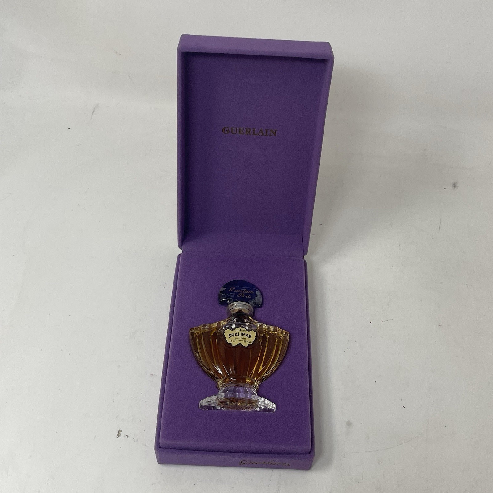 Vintage Guerlain Shalimar Parfum Paris Perfume Bottle Purple Box SEALED