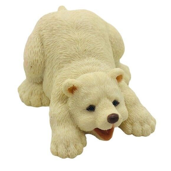 Vtg Y2k Summit Collection Playful Polar Bear Cub Resin Figurine  3 X 2 Inches