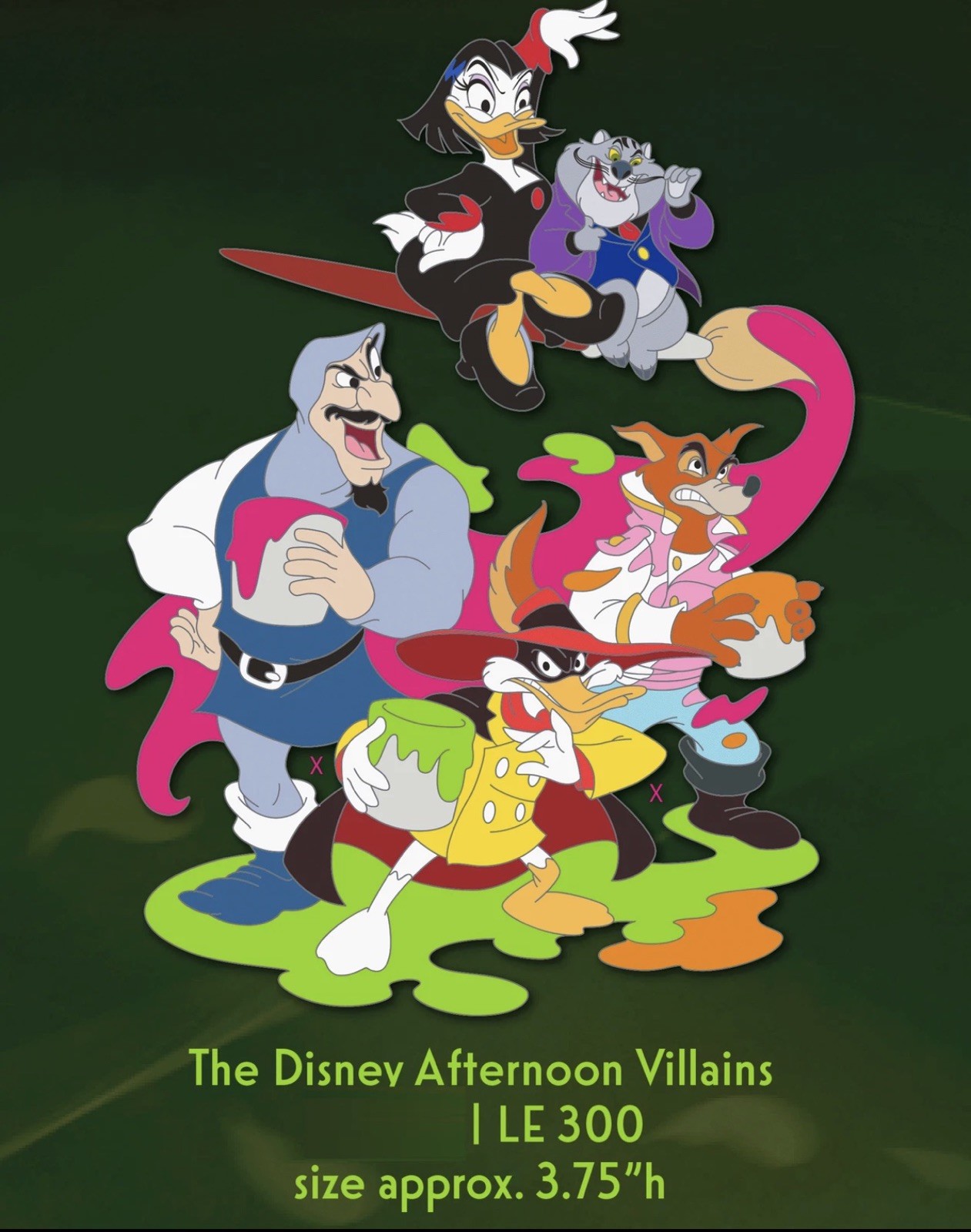WDI MOG The Disney Afternoon Villains Pin - LE 300 - Confirmed