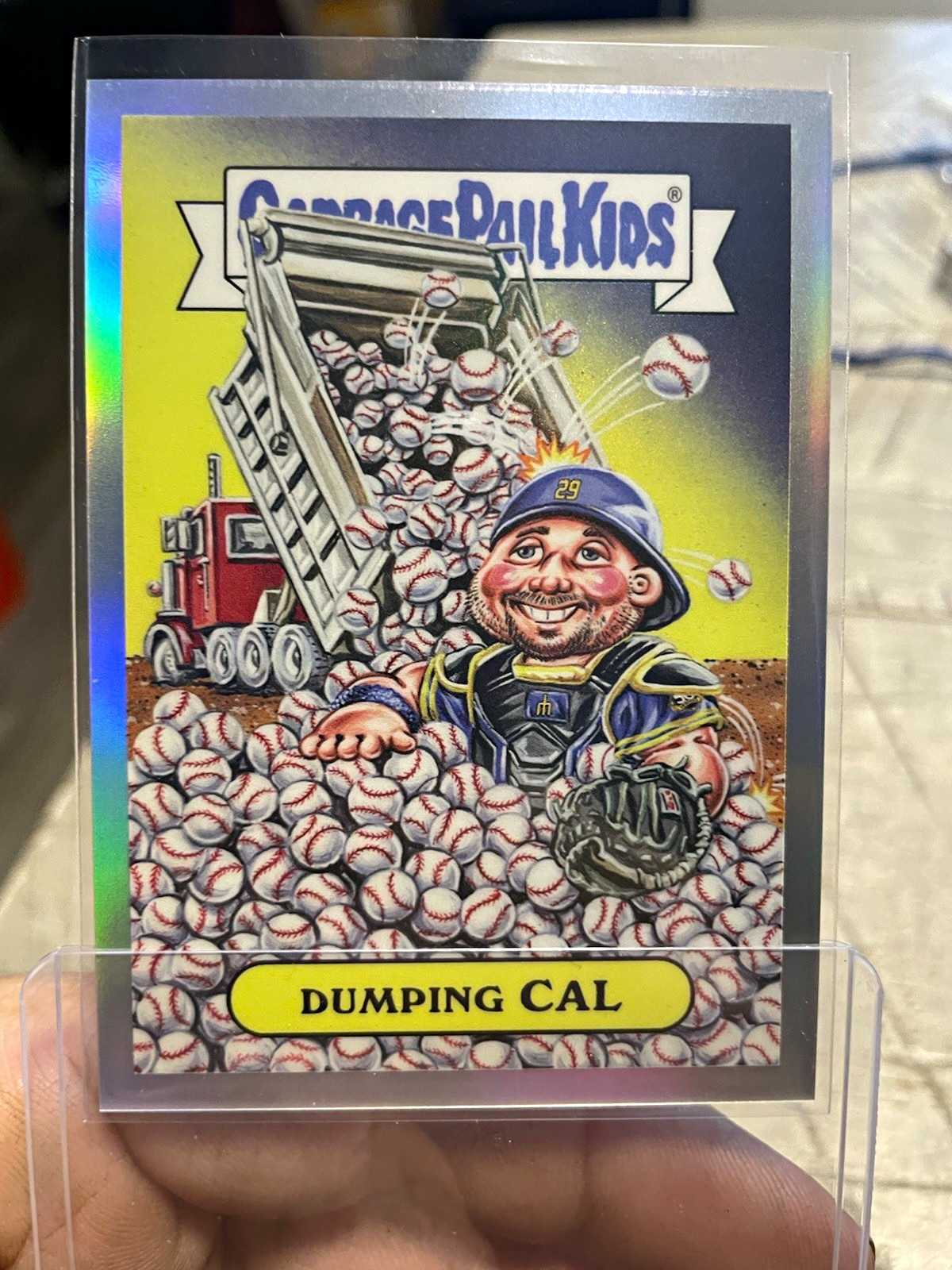Topps 2026 GPK Chrome #29 Dumping Cal (Cal Raleigh) SSP
