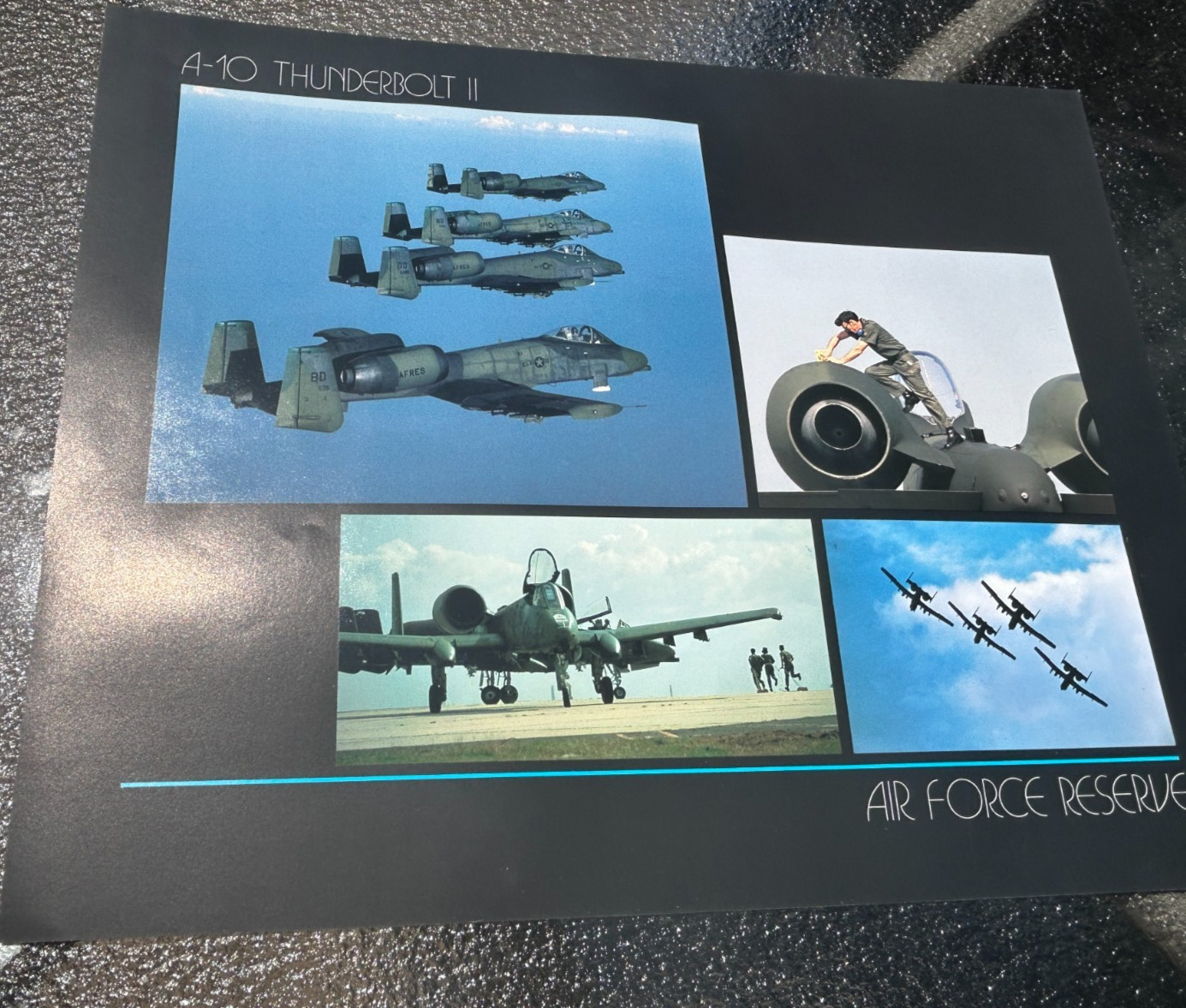 Vintage US Air Force Reserve Poster A-10 Thunderbolt II Lithograph Vintage US Air Force Reserve Poster A-10 Thunderbolt II Lithograph
