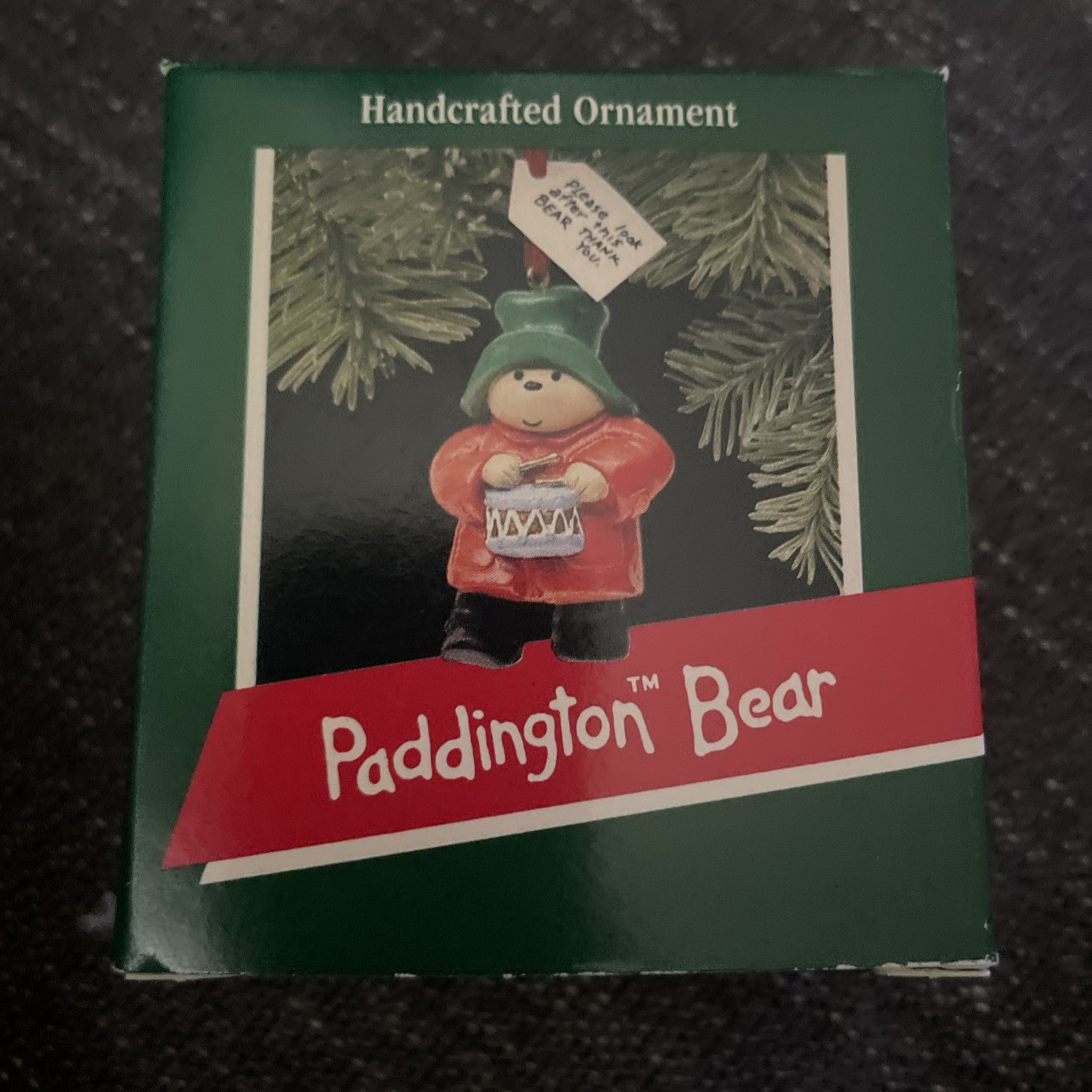 HALLMARK PADDINGTON BEAR 1989 CHRISTMAS KEEPSAKE ORNAMENTS CUTE