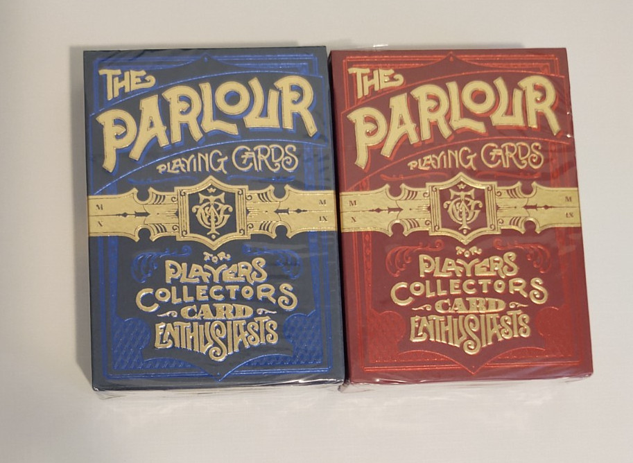 The Parlour Playing Cards Stockholm17 Blue Red NEW/SEALED Cartamundi 2 deck set