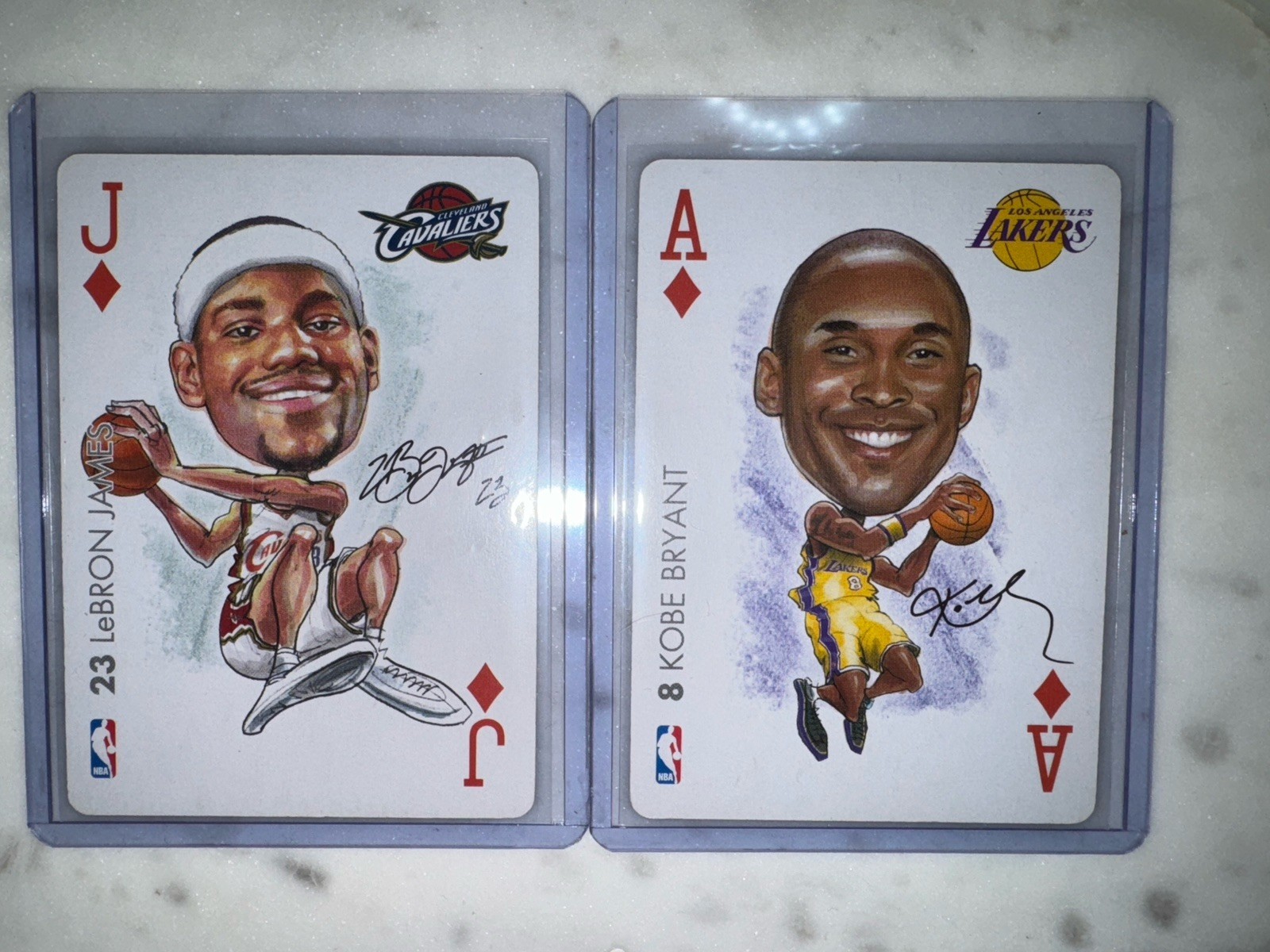 2004-05 ALL PRO NBA Playing Cards LeBron James & Kobe Bryant GEM MINT / psa send