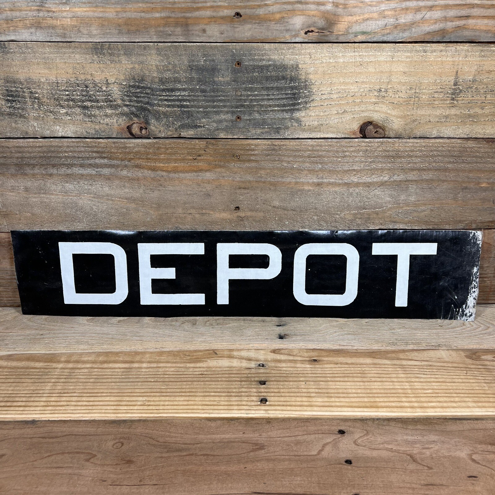 VTG  New York City Bus Roll Sign Depot Americana Patina History NY NYC