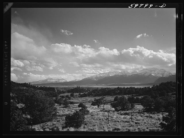 Photo:Buena Vista Colorado 1941 Sawatch Mountains Landscape View