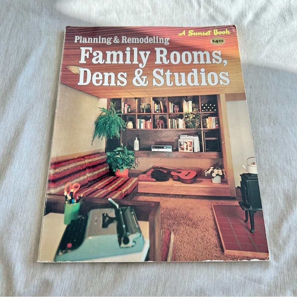 Vintage Sunset Book | Planning & Remodeling Family Rooms, Dens | 1970s Decor