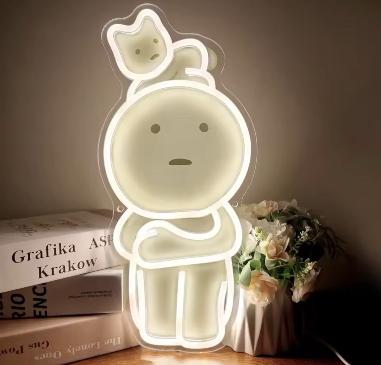 Smiski LED Neon Light For Bedroom Gameroom Smiski LED Neon Light For Bedroom Gameroom