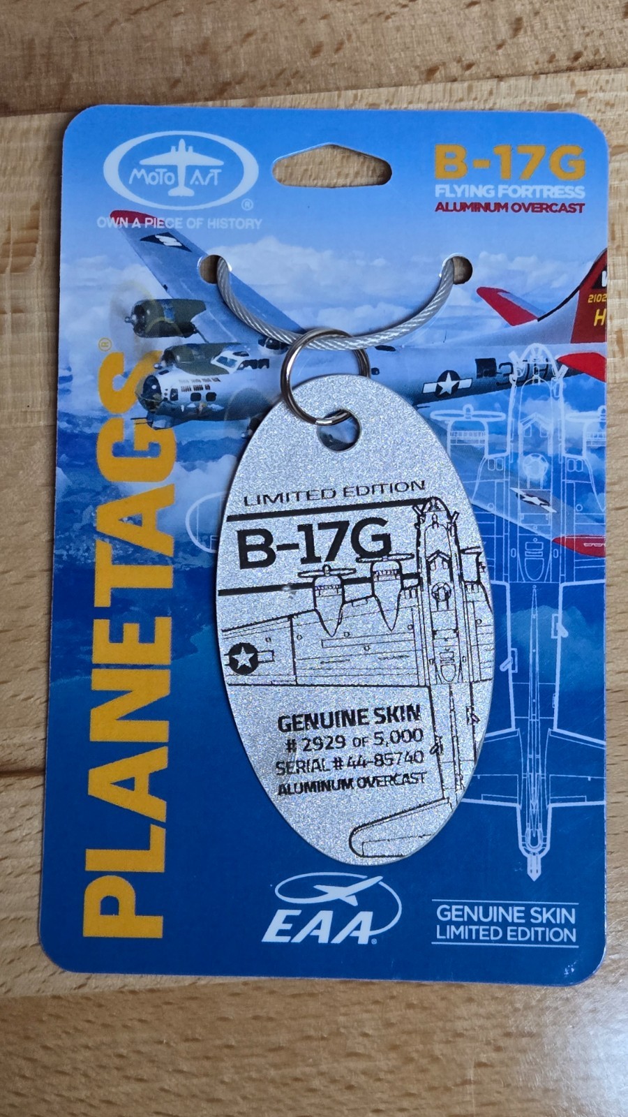 MotoArt Planetags B-17 Silver (Aluminum Overcast, EAA)