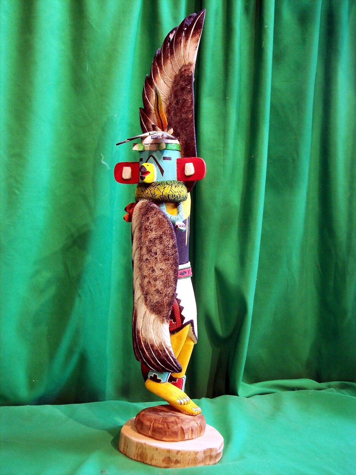 Hopi Kachina Doll - The Eagle Dancer Kachina By Jacob Cook - Huge & Beautiful