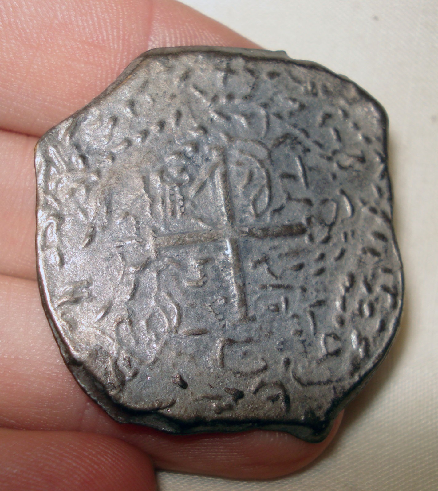 Reproduction Spanish Colonial Cob Hammered Silver Coin Macuquina Replica Reproduction Spanish Colonial Cob Hammered Silver Coin Macuquina Replica