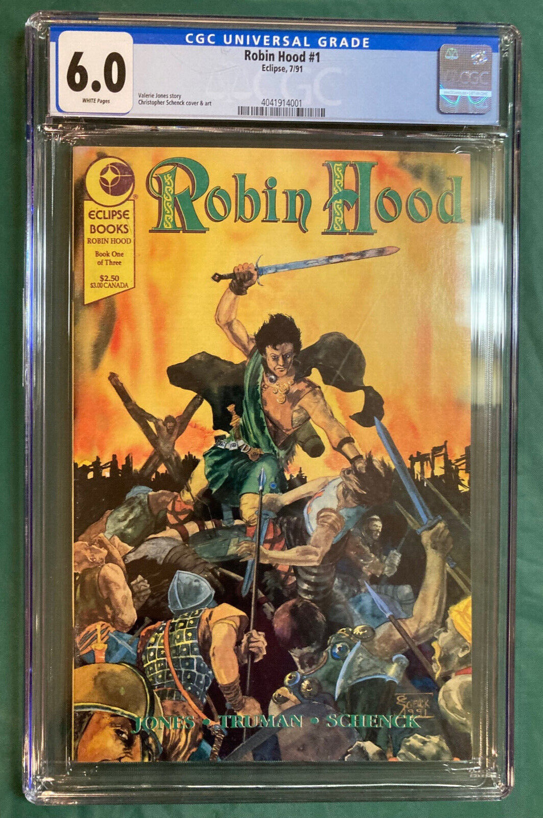 Robin Hood #1 Eclipse Comics 1991 CGC 6.0 Tim Truman 1 of 3 mini series.