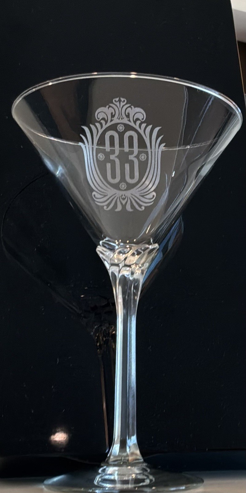 Club 33 Vintage Martini Glasses (Set Of 4) — New