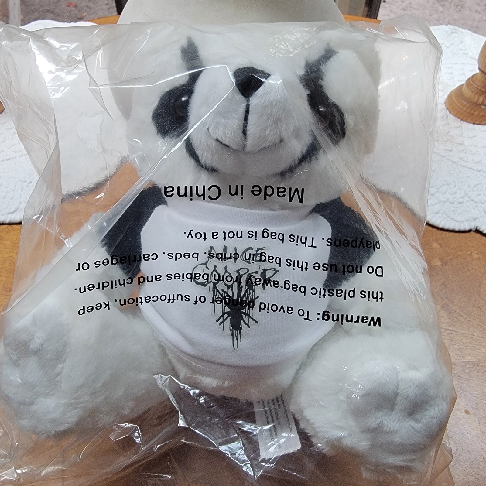 🔥REAL DEAL🔥NEW ALICE COOPER TEDDY BEAR SEALED IN PLASTIC BOUGHT AT LIVE SHOW 🔥REAL DEAL🔥NEW ALICE COOPER TEDDY BEAR SEALED IN PLASTIC BOUGHT AT LIVE SHOW