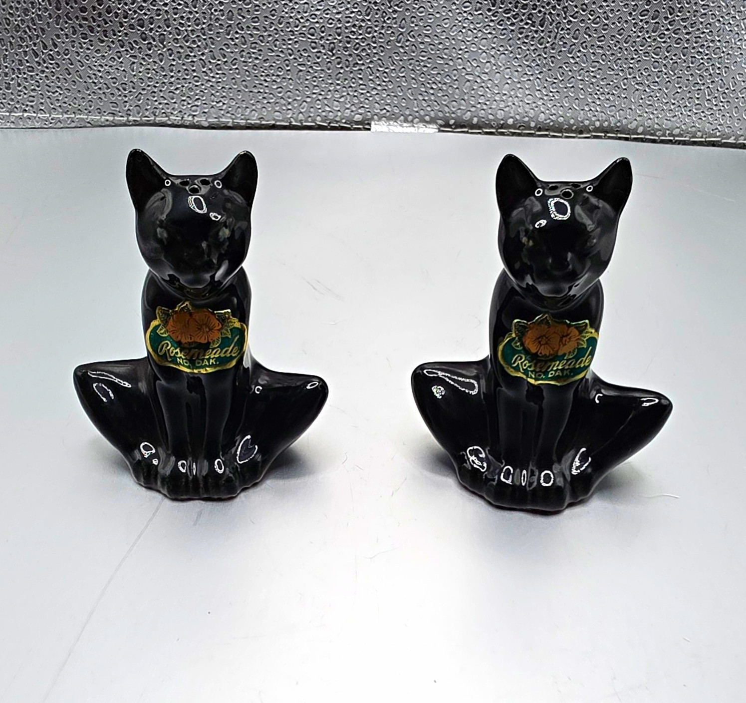 Vintage Rosemeade Black Ceramic \
