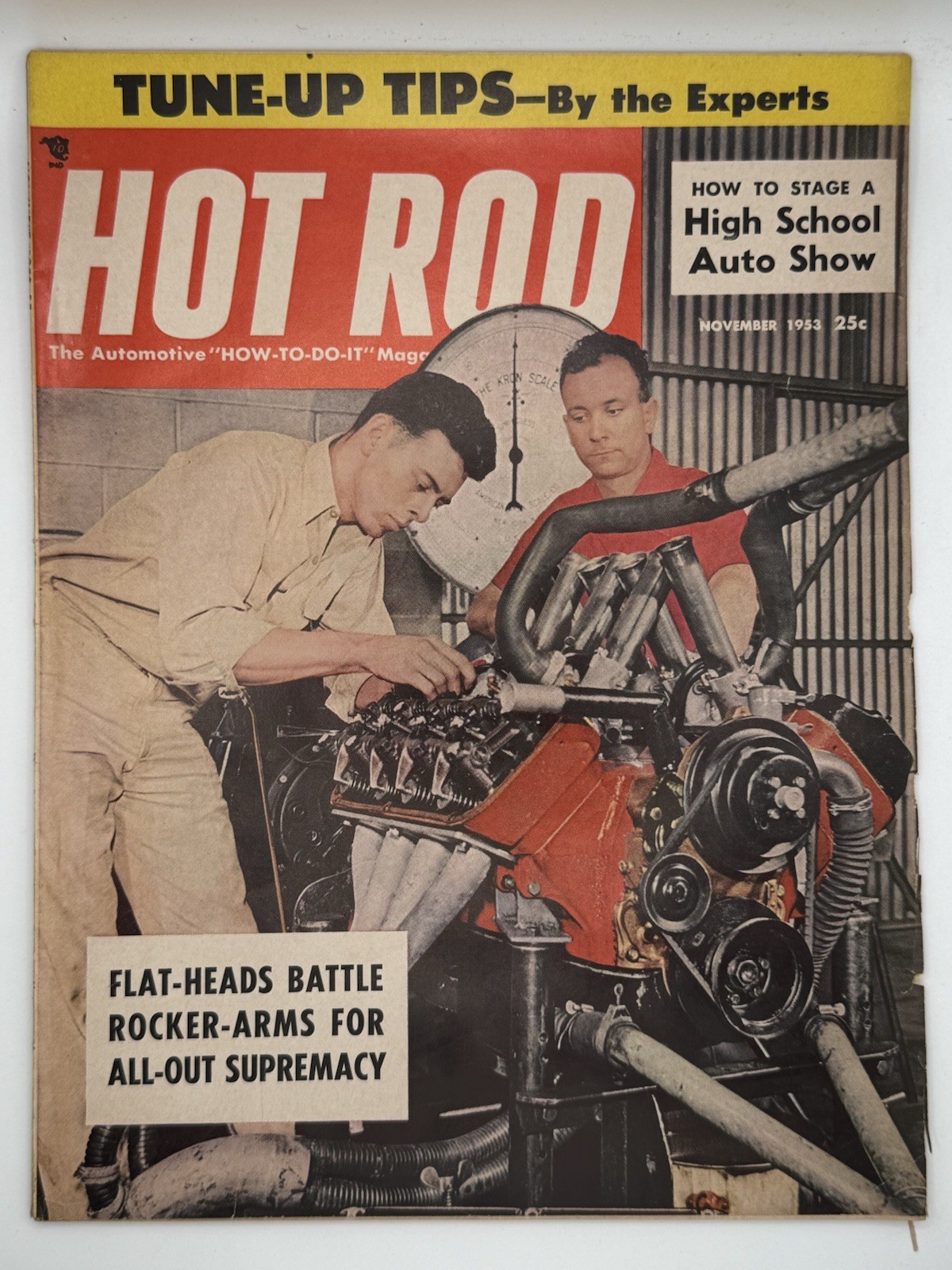 Hot Rod Magazine November 1953 Bonneville Salt Flat Races Flat Heads vs Rockersx Hot Rod Magazine November 1953 Bonneville Salt Flat Races Flat Heads vs Rockersx