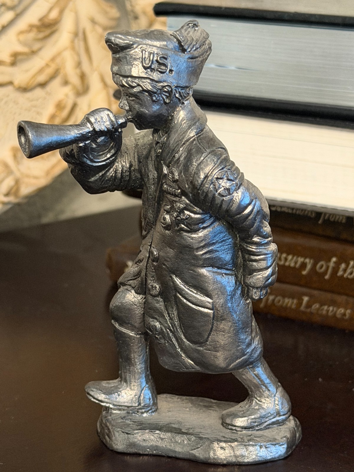 Vintage 1986 Ricker Pewter Figurine of a Colonial Soldier