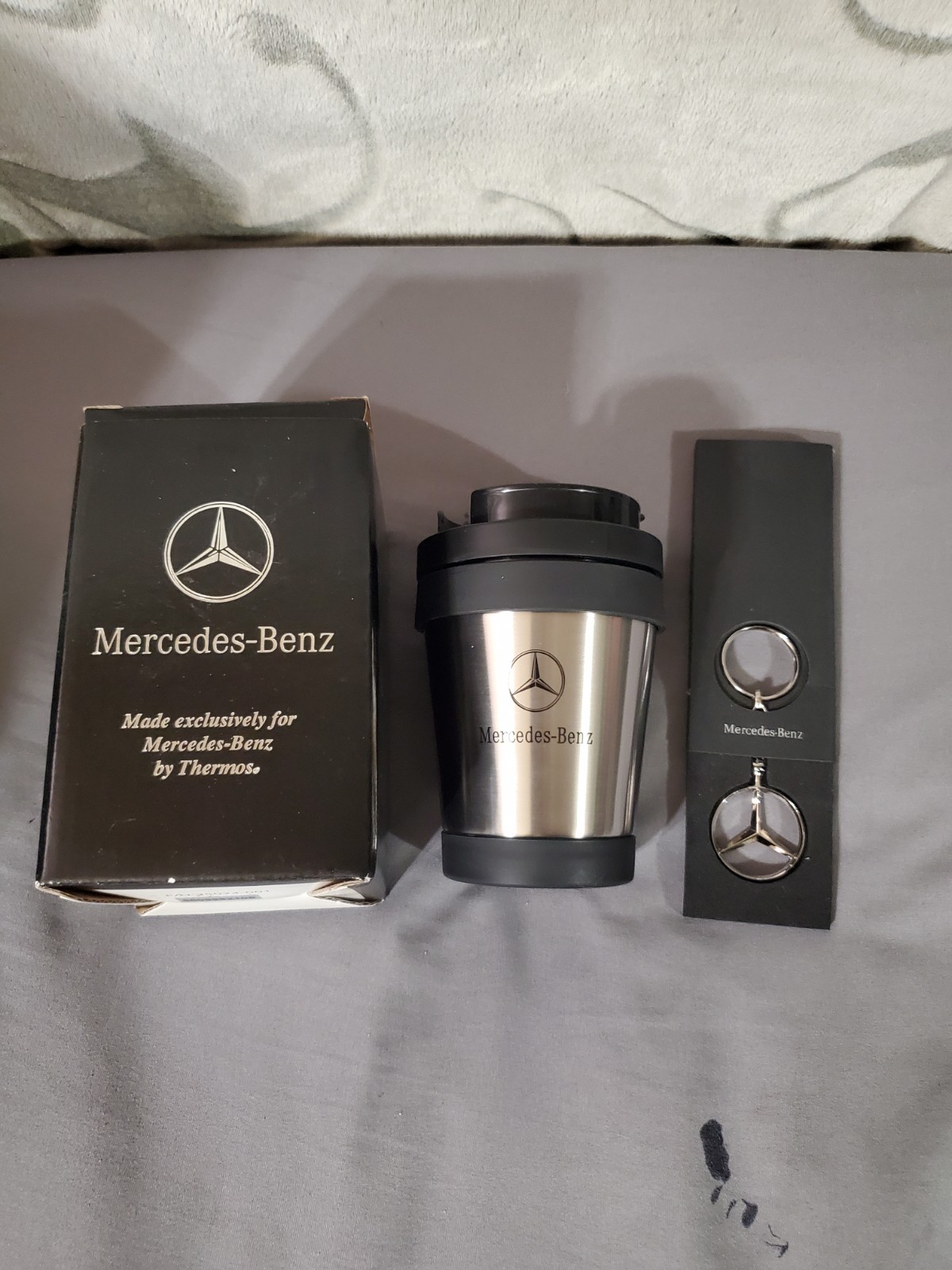 mercedes benz thermos And Keychain