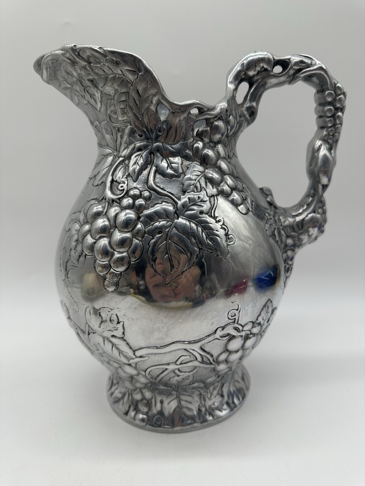 Vintage Arthur Court Grape Vine Water Pitcher