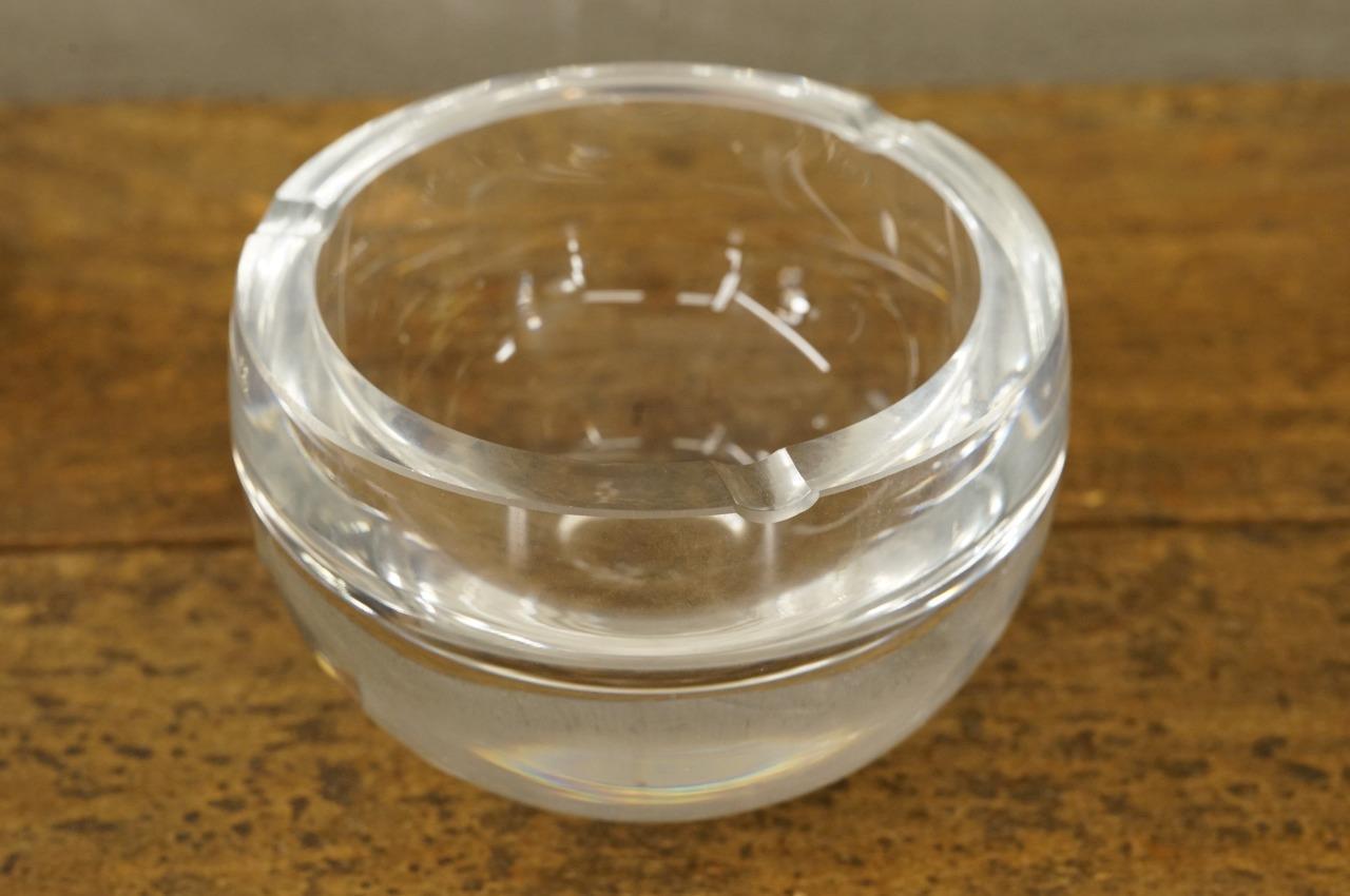Vintage LSA International Poland Mouthblown Lead Crystal Ashtray Weighted
