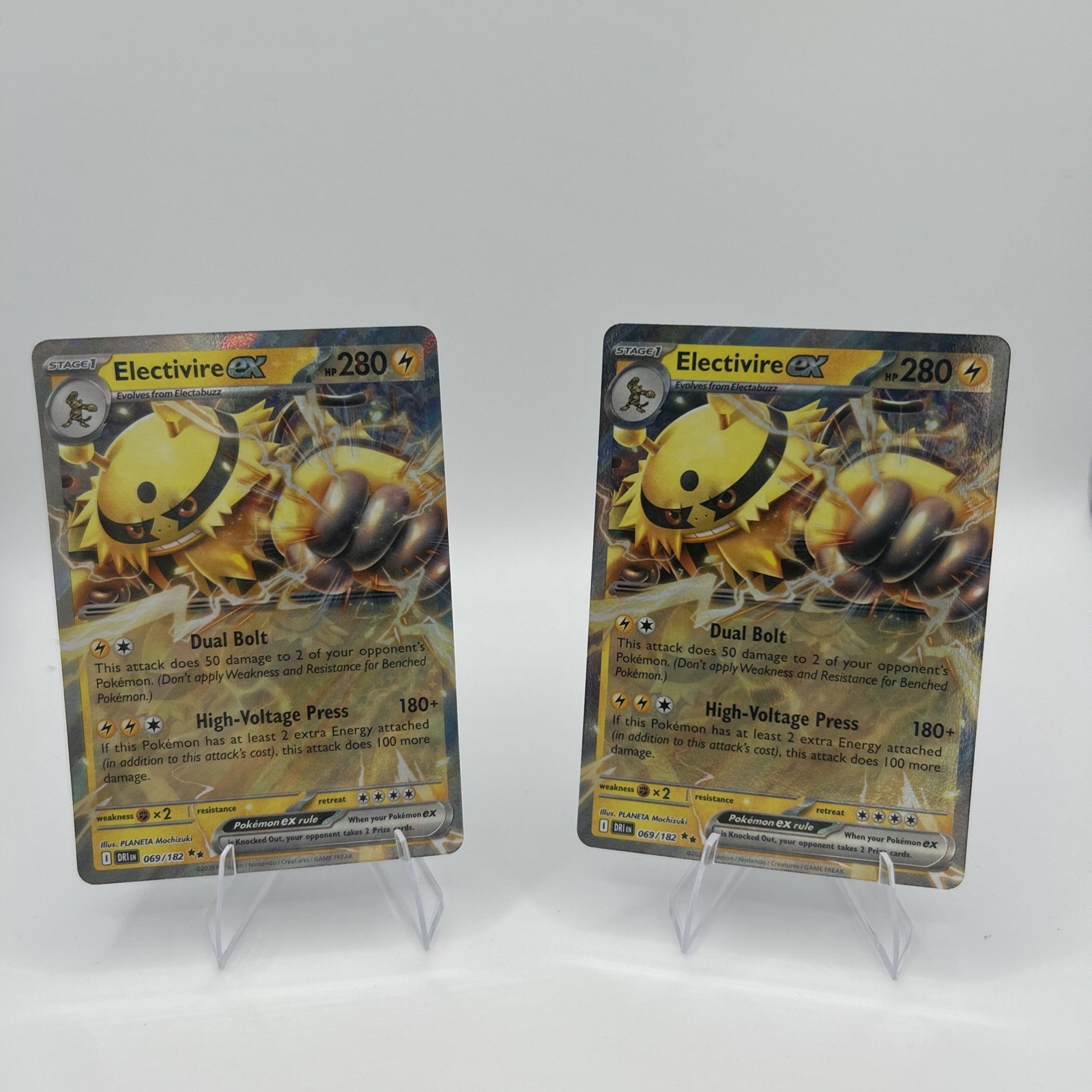 Electivire ex Holo Double Rare SV10: Destined Rivals 069/182 NM - Lot of 2