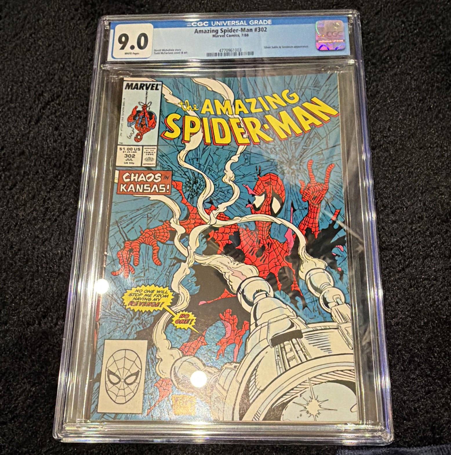 The Amazing Spider-Man #302 CGC 9.0 (1988) Marvel Todd McFarlane Chaos Very Hot The Amazing Spider-Man #302 CGC 9.0 (1988) Marvel Todd McFarlane Chaos Very Hot