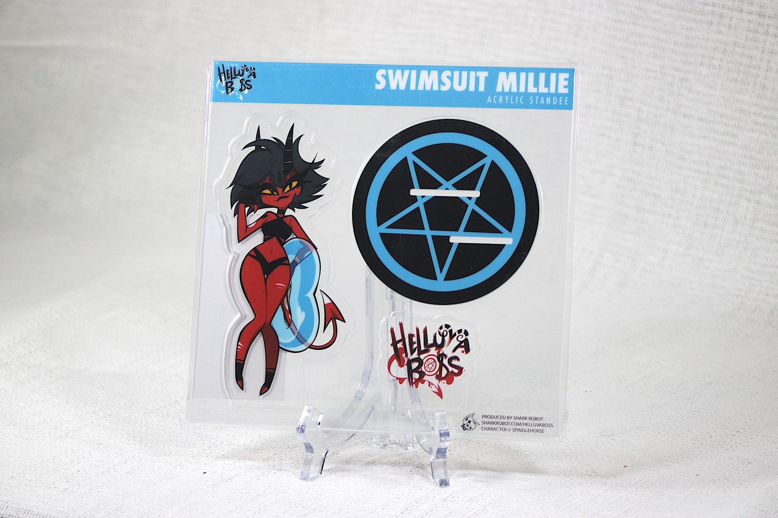 Swimsuit Millie Helluva Boss 2023 - Shark Robot Acrylic Standee - NEW