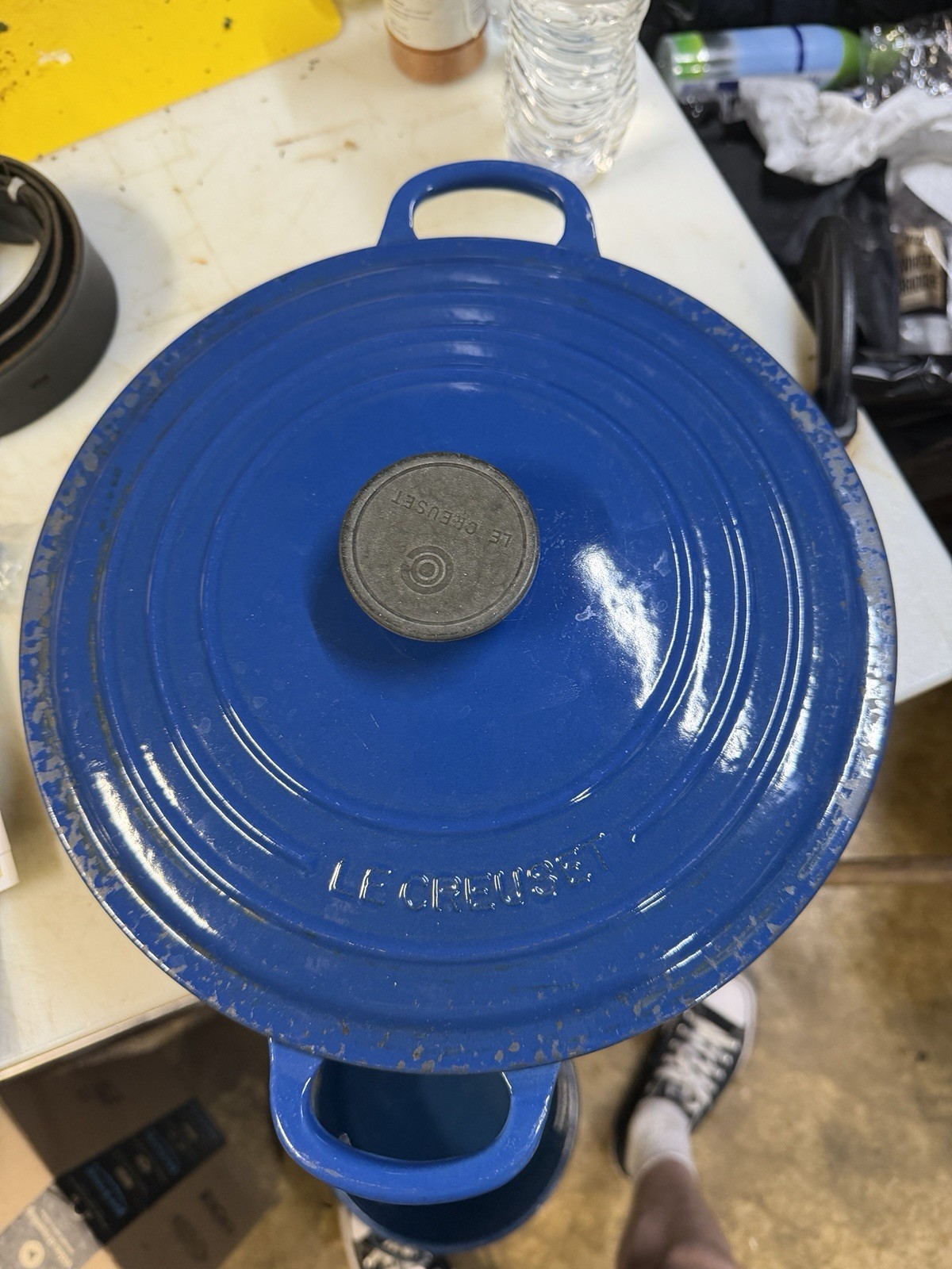 Le Creuset Oval Dutch Oven Roaster 26 Cobalt Blue Enamel Cast Iron
