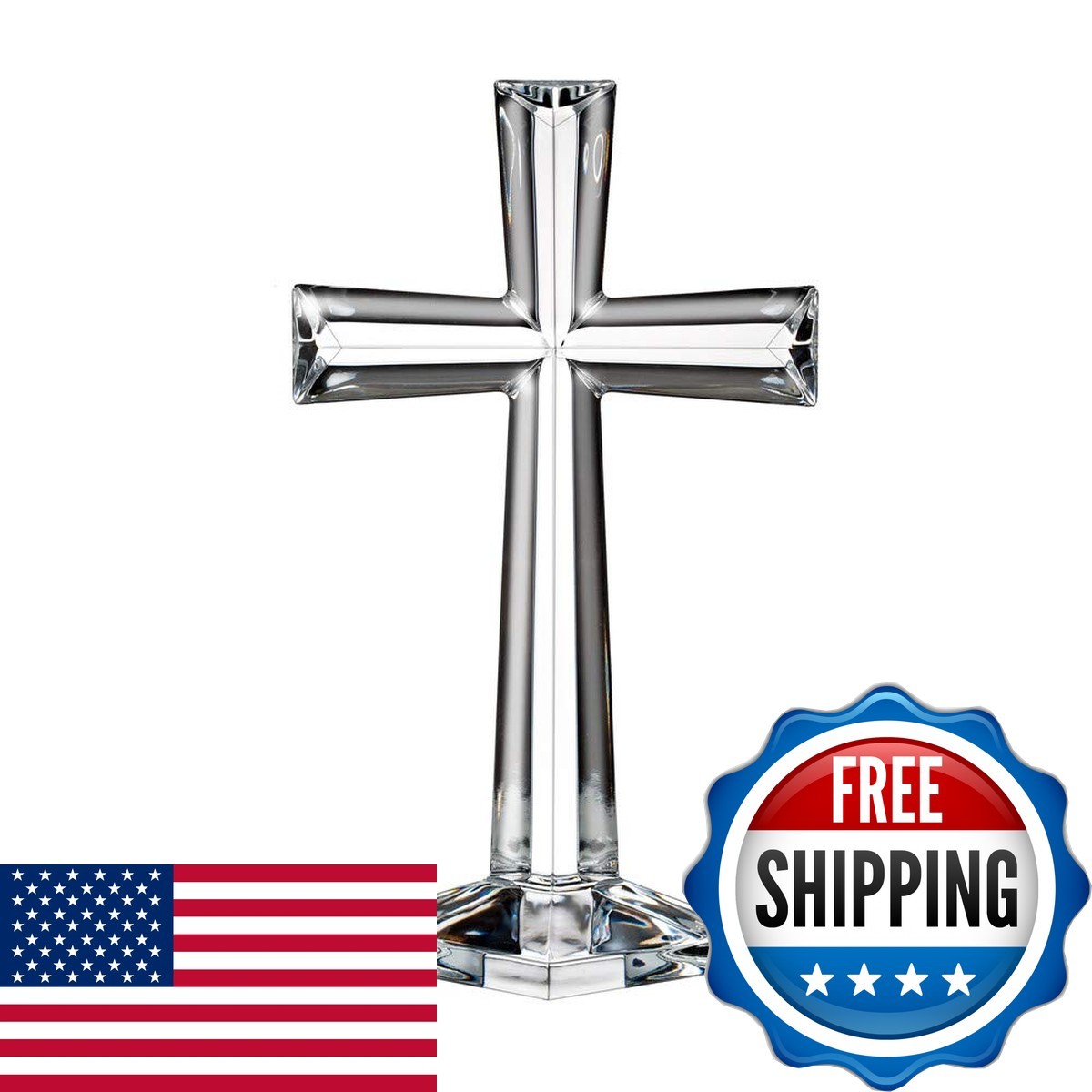 Marquis by Waterford Selah Standing Cross 10-Inch Clear