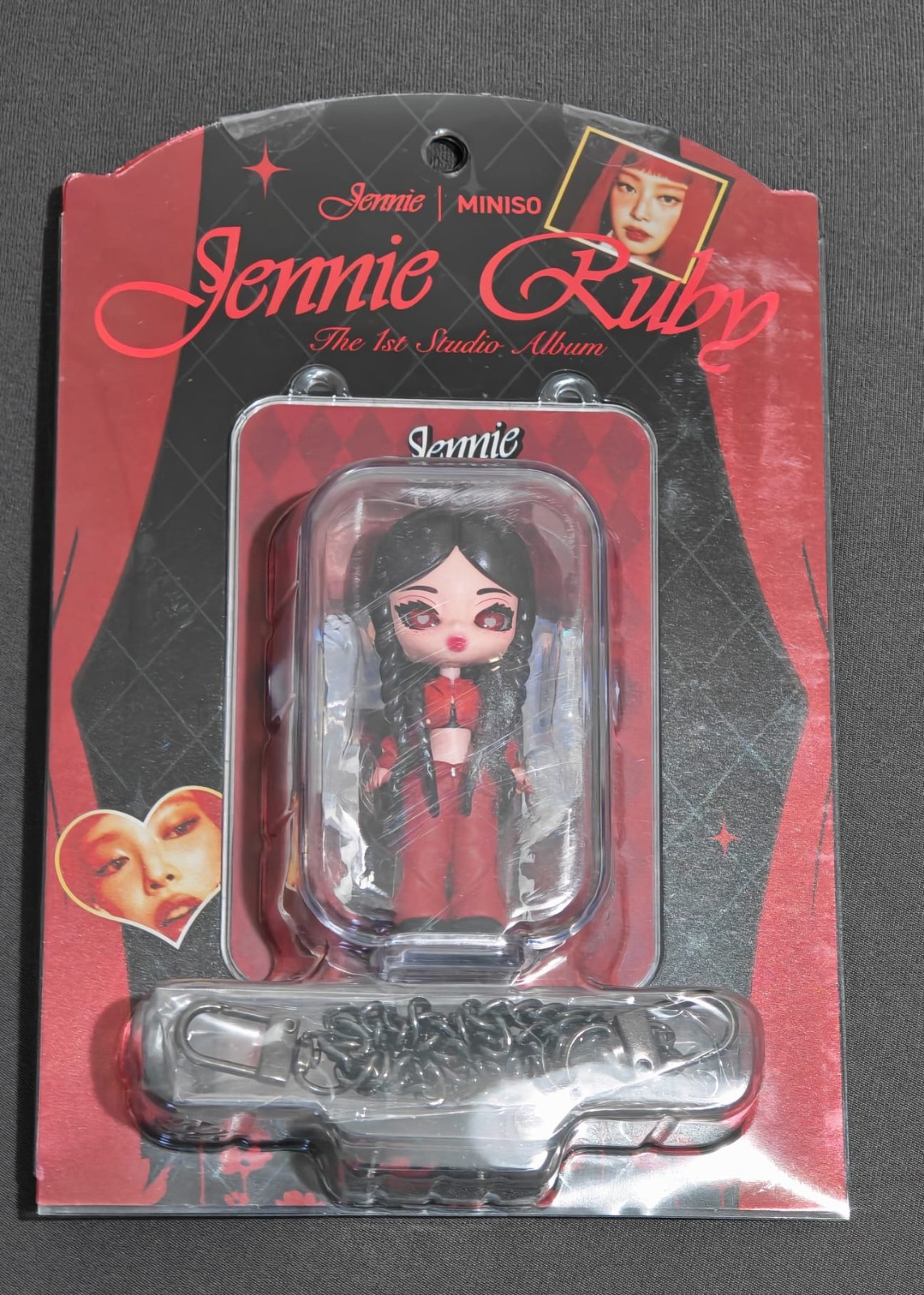 BLACKPINK JENNIE RUBY th 1st studio album MINISO RUDY Figure Keychain Shanghai