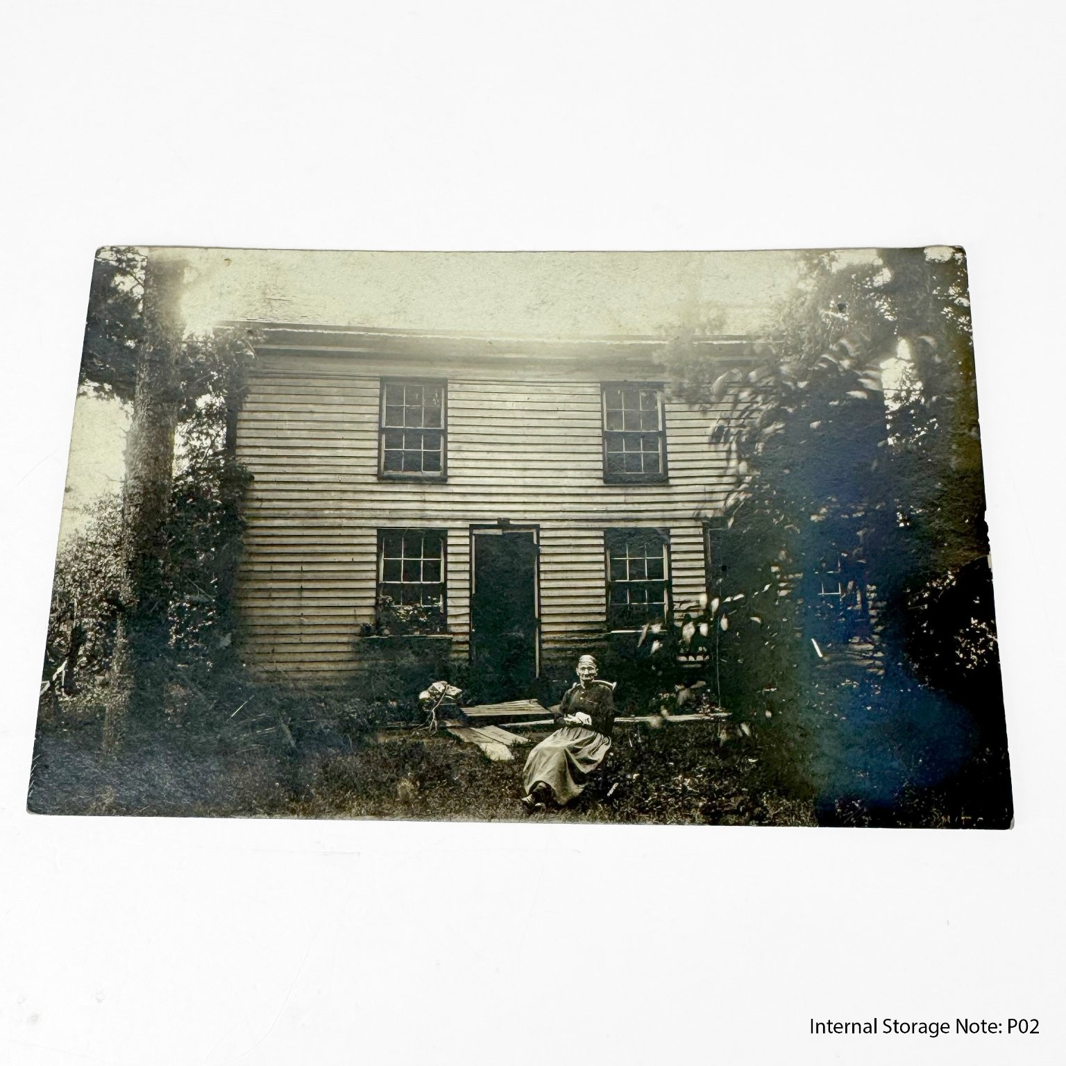 Vintage RPPC Postcard Woman House Rural Home \ Vintage RPPC Postcard Woman House Rural Home \