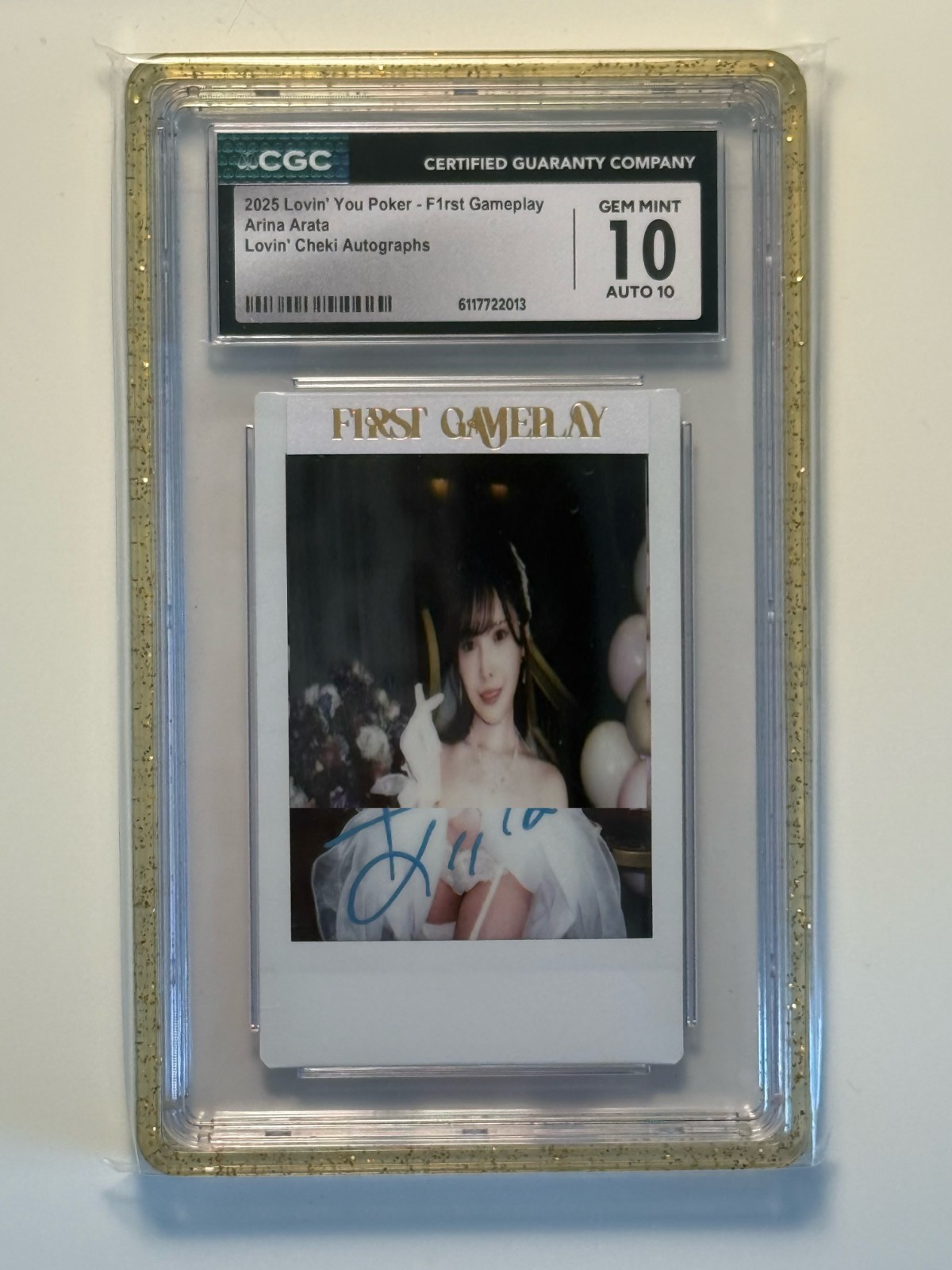 2025 Lovin' You Poker - F1rst Gam Arina Arata Cheki SP Autographs CGC 10 AUTO 10