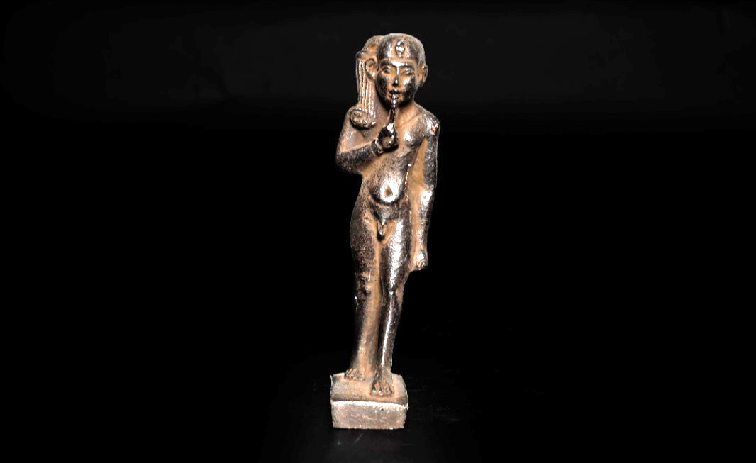 Khonsu Moon God Statue Ancient Egyptian Deity Sculpture Sacred Mythology BC