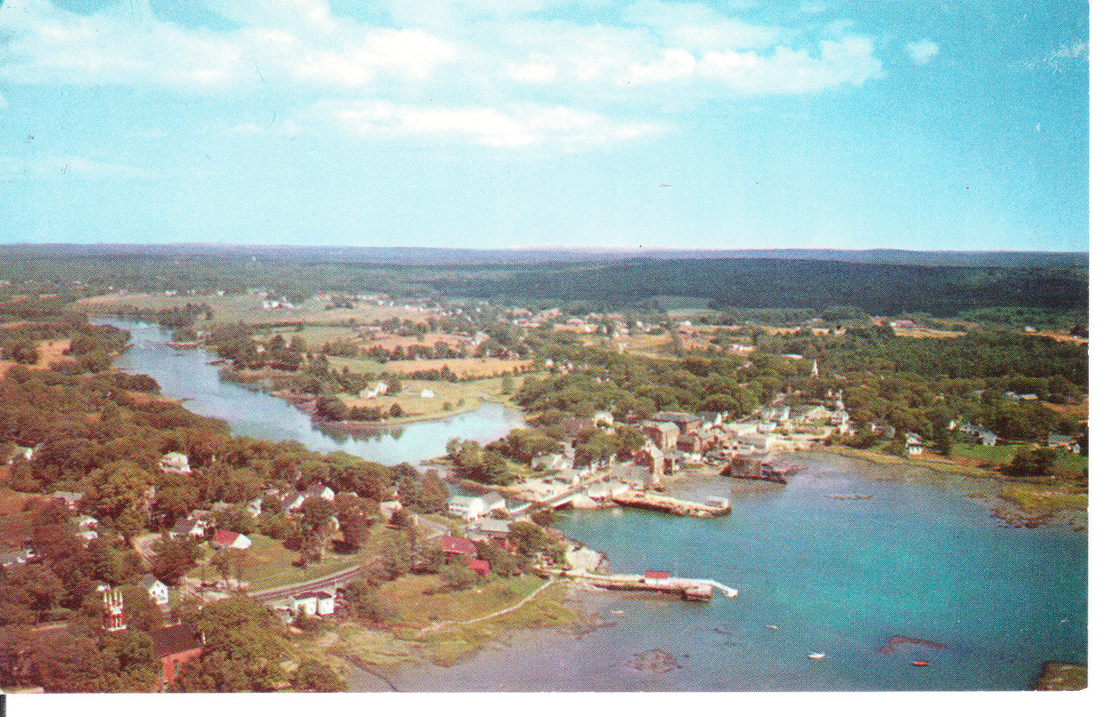Vintage Newcastle-Damariscotta Area of Maine Postcard Vintage Newcastle-Damariscotta Area of Maine Postcard