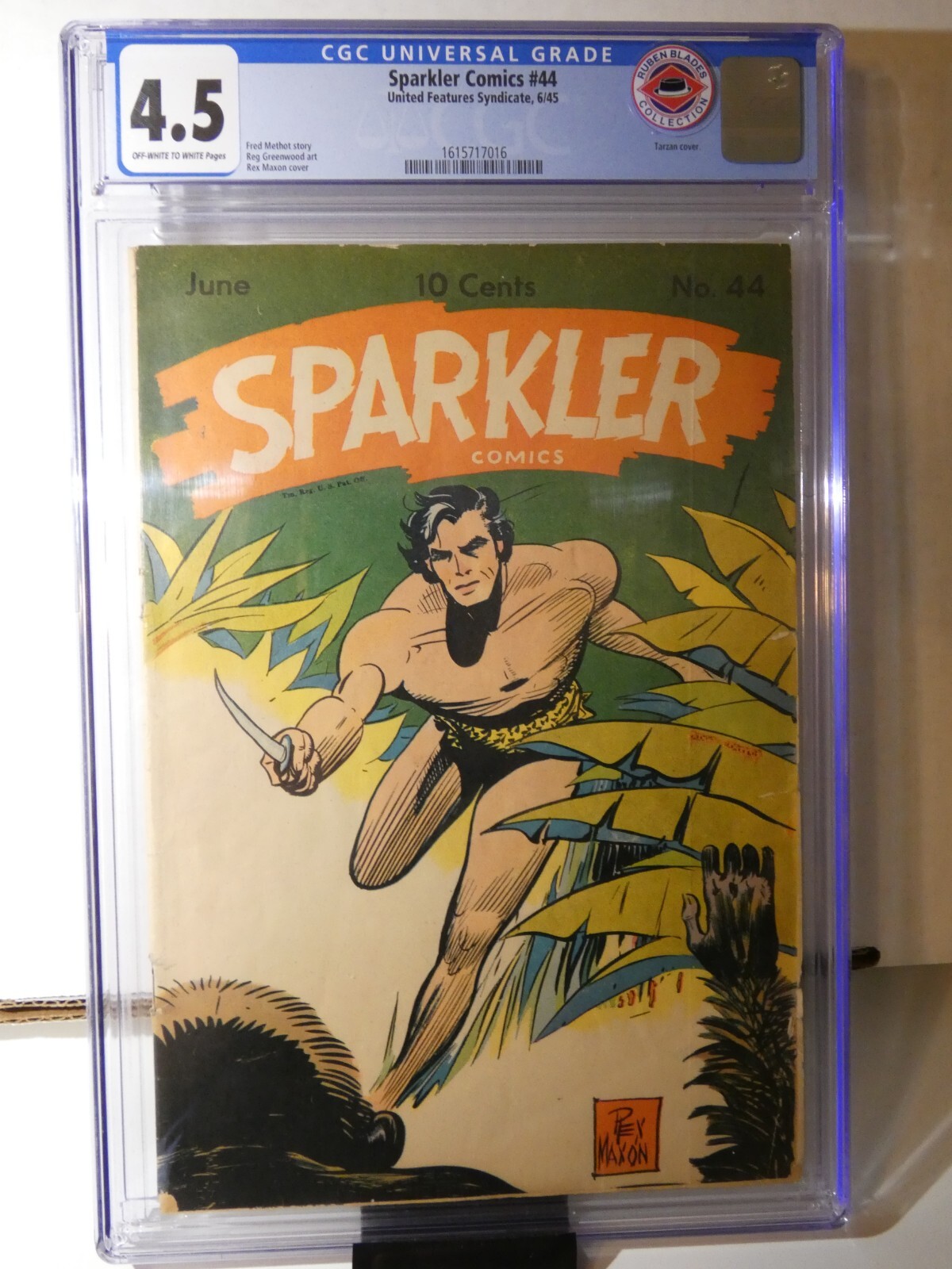 Sparkler Comics #44 United Features Syndicate 1945 CGC 4.5 Golden Age Tarzan