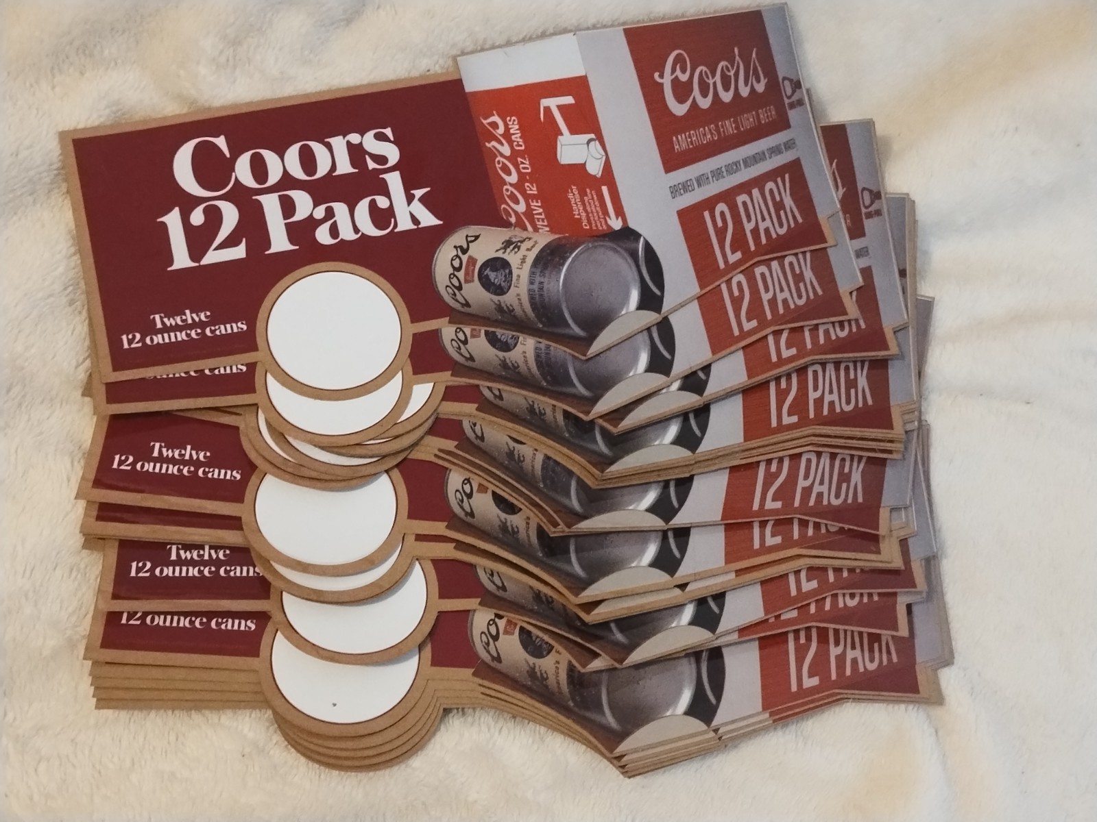 1978 Coors Sticker Lot 25 Large Stickers NOS Vintage 12 Pack Cans 14 Inch Nice