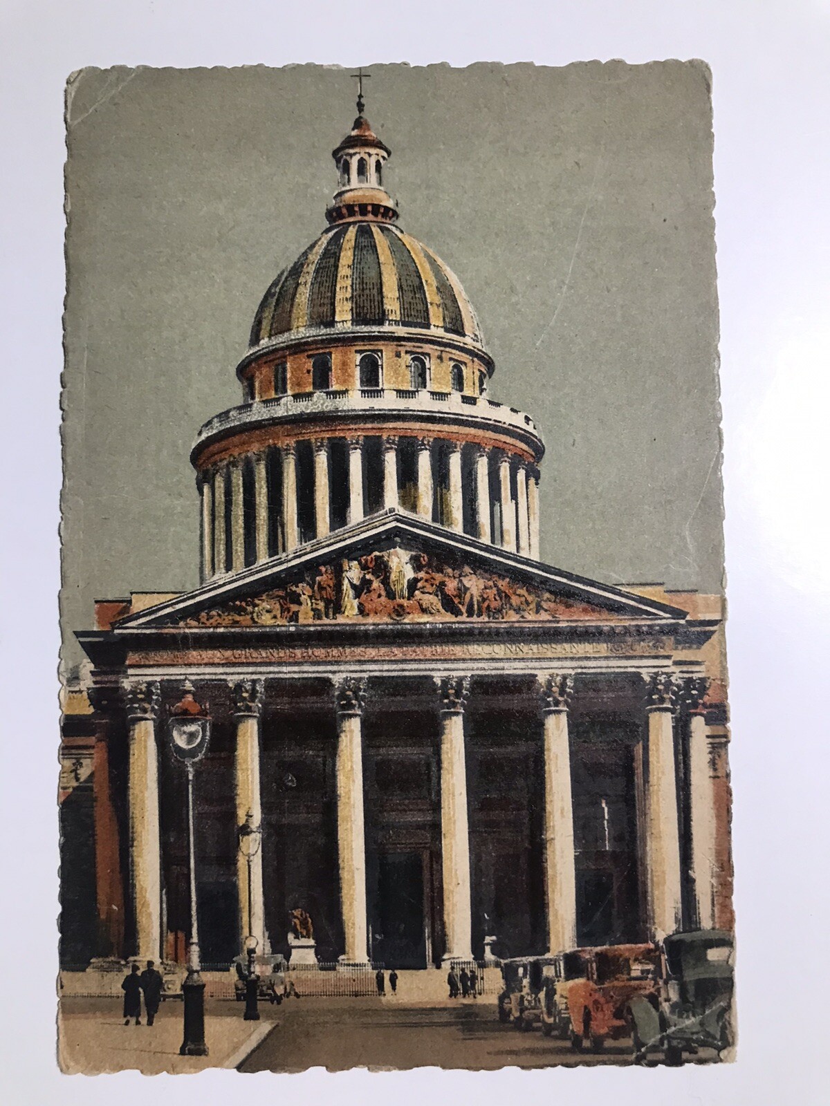 Vintage 1940 Paris Et Ses Merveilles Le Pantheon France Postcard
