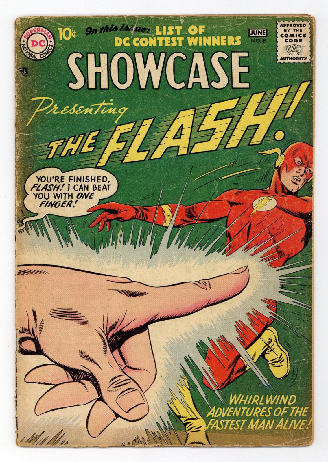 Showcase #8 FR 1.0 1957 2nd app. Silver Age Flash