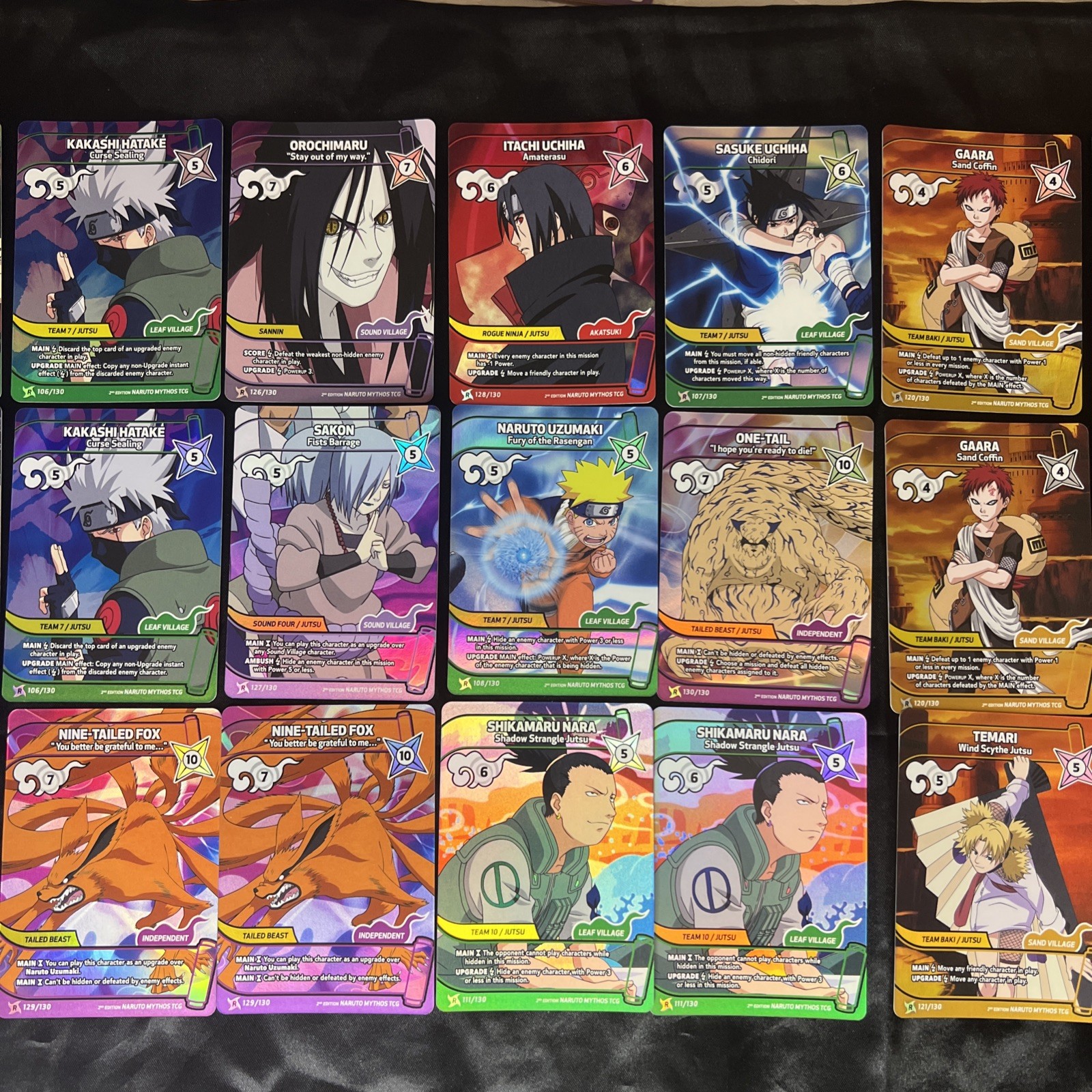 Naruto Mythos TCG 2nd Edition Rare Foil Lot x29 — Mint / Pack Fresh 📈✅