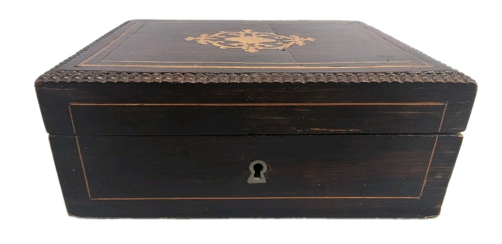 19th Century English Inlaid Sewing Box, 1870-1880