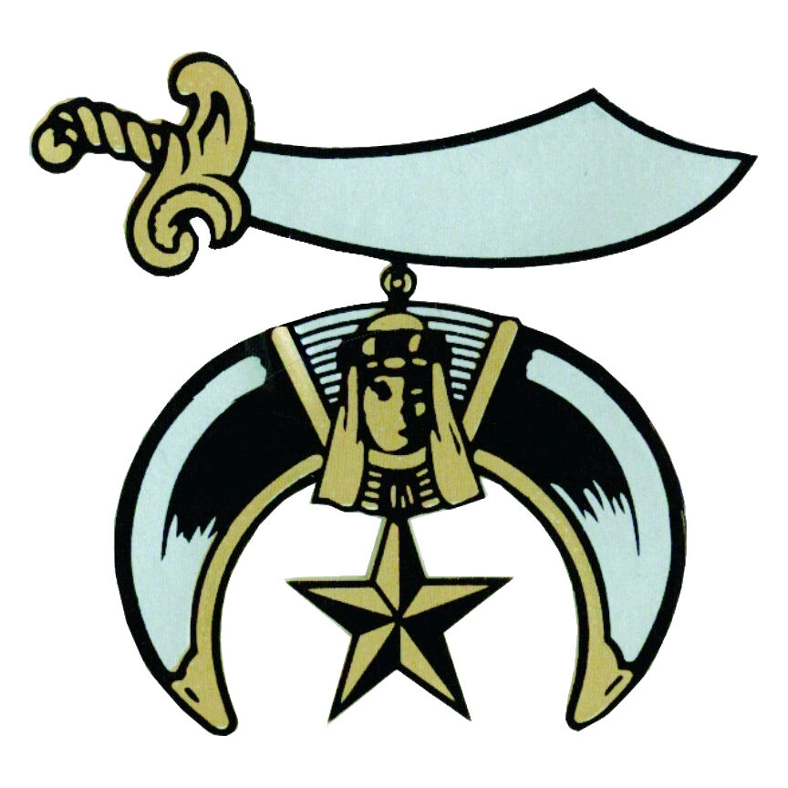 Freemason\'s Car Window Sticker Decal - Masonic Shriners Car Emblem