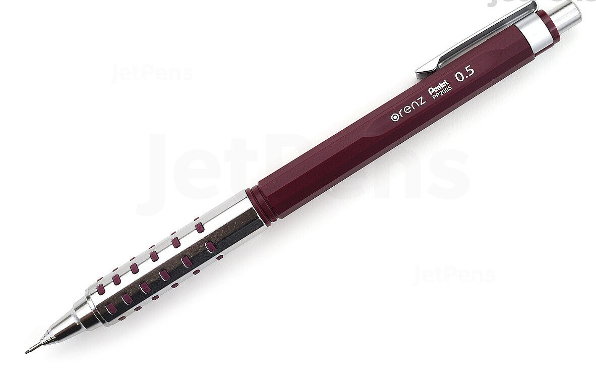 Pentel ORENZ AT DUAL GRIP XPP2005-B 0.5mm Mechanical Pencil Burgundy Made Japan Pentel ORENZ AT DUAL GRIP XPP2005-B 0.5mm Mechanical Pencil Burgundy Made Japan