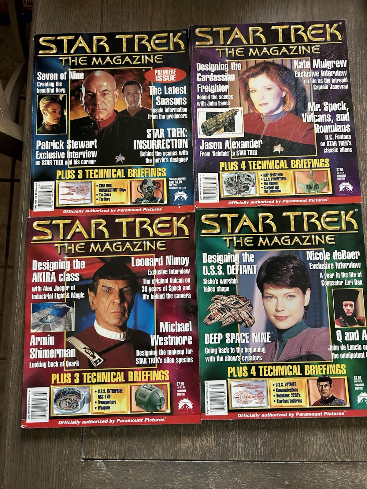 Paramount Pictures Star Trek: The Magazine  49 issues full run 1999-2003